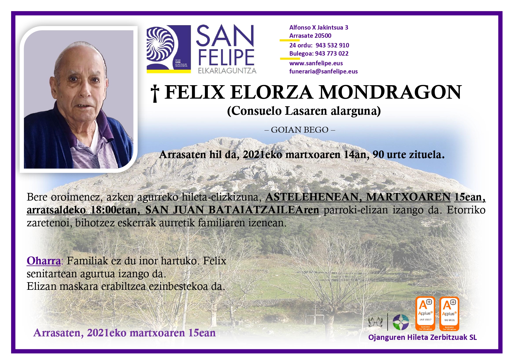 Felix Elorza Mondragon