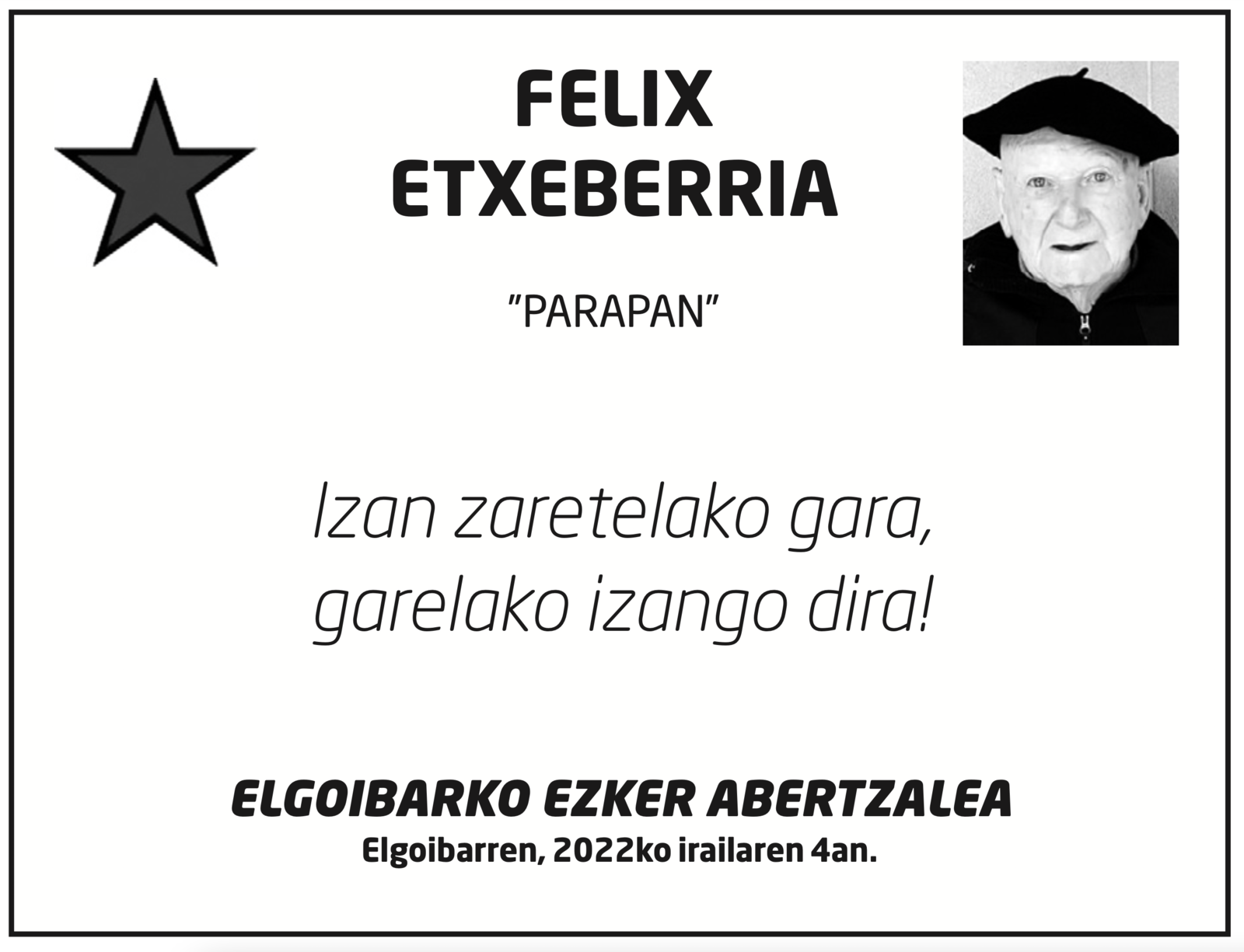Felix Etxeberria Larrañaga