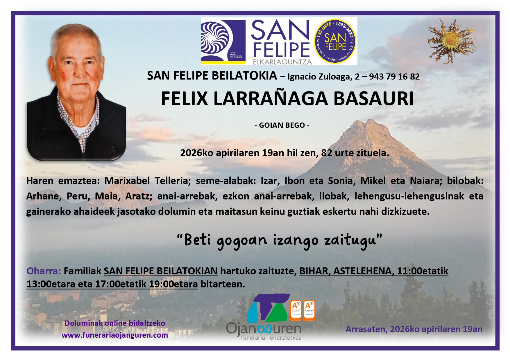 Felix Larrañaga Basauri