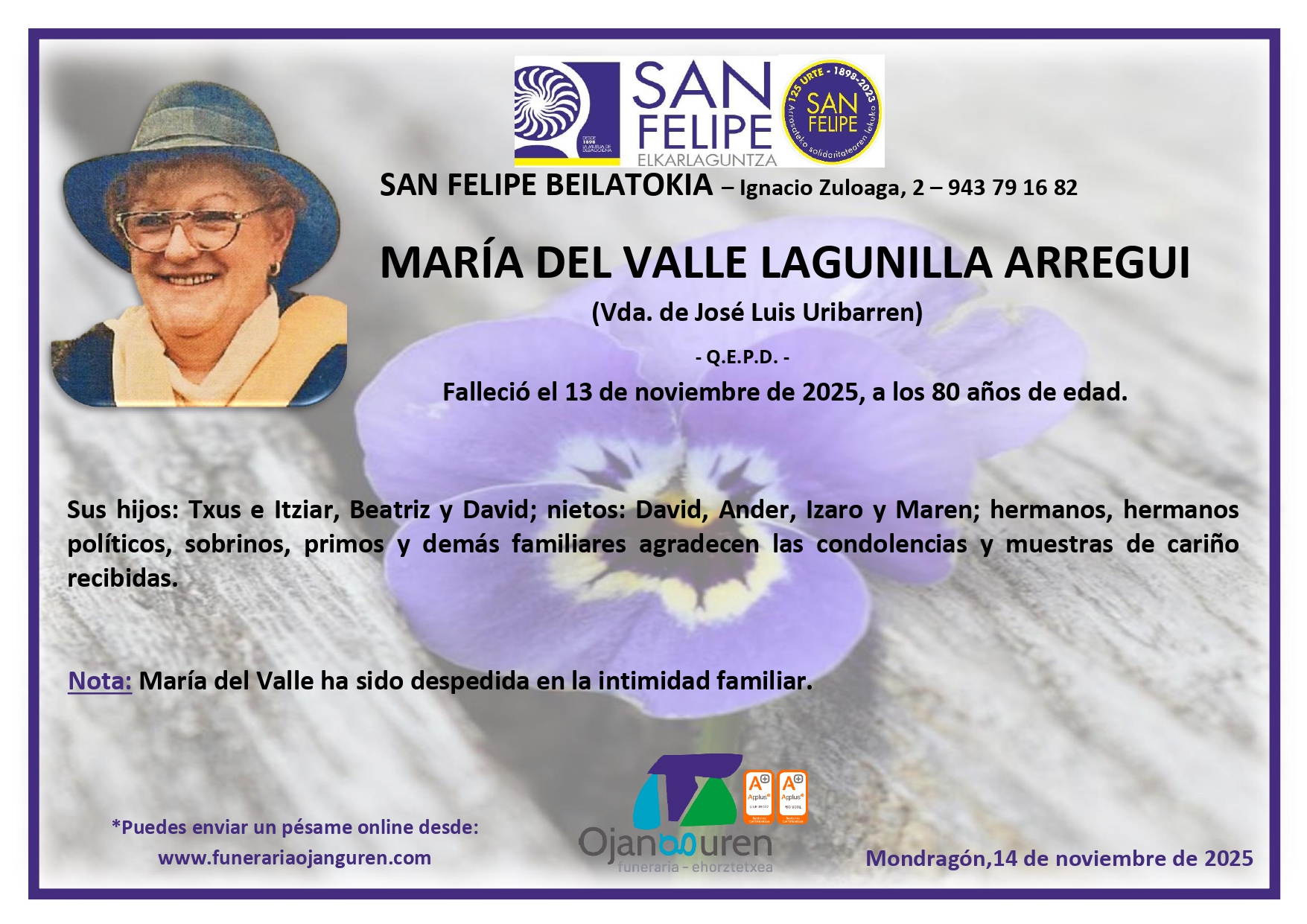 María Del Valle Lagunilla Arregui