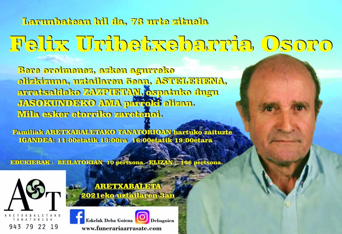 Felix Uribetxebarria Osoro