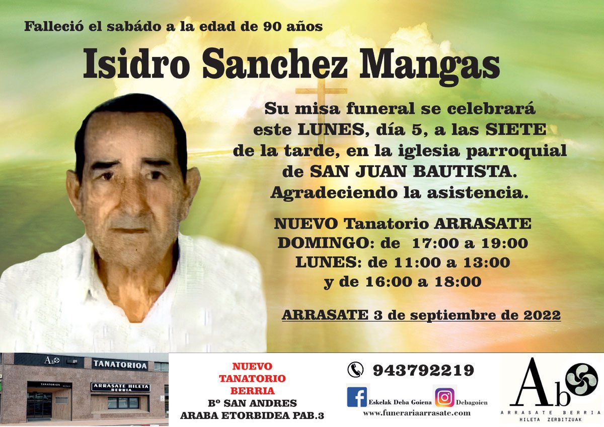 Isidro Sanchez Mangas