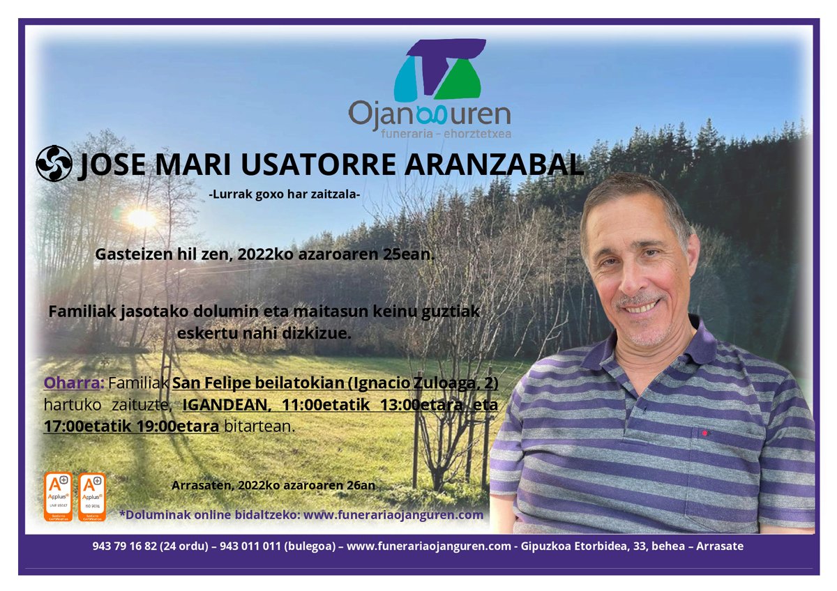 Jose Mari Usatorre Aranzabal