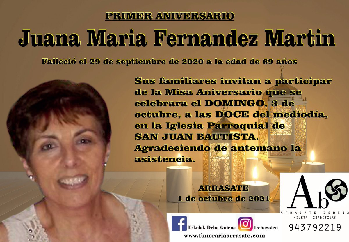 Juana Maria Fernandez Martin