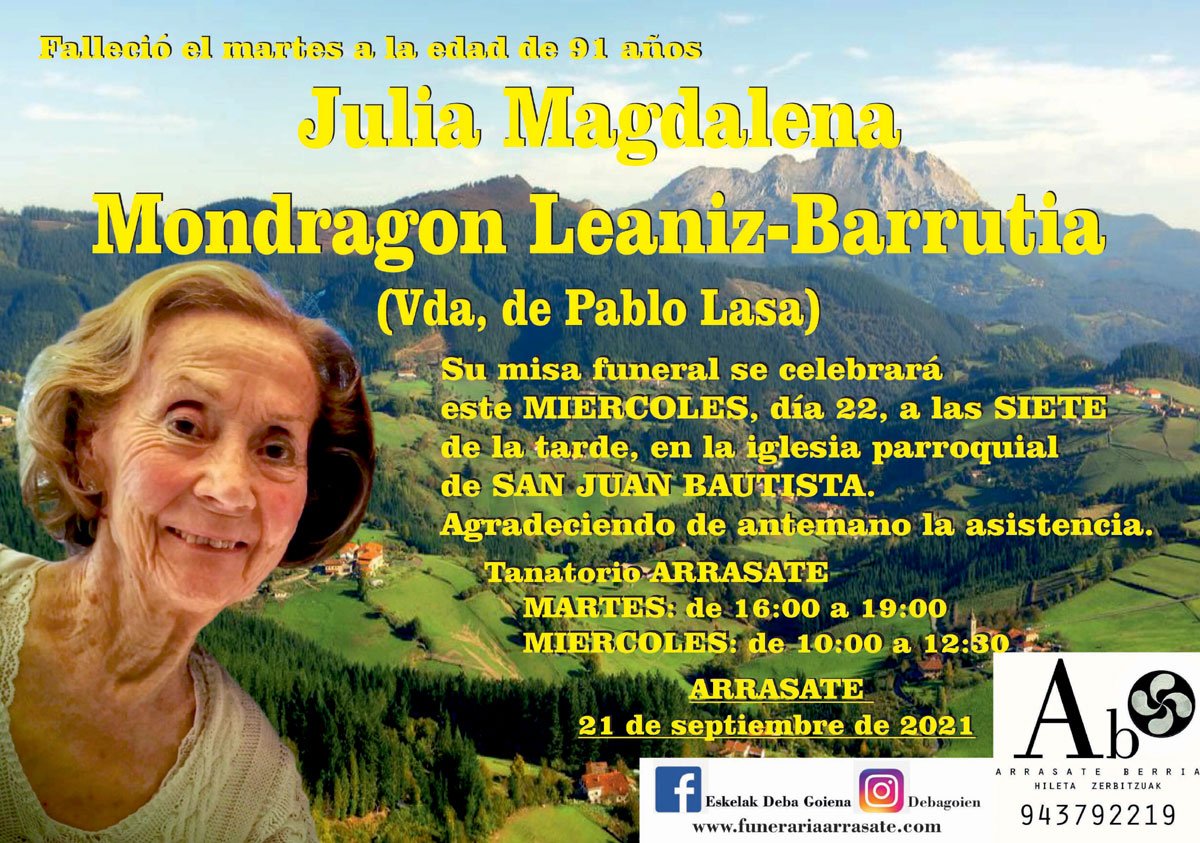 Julia Magdalena Mondragon Leaniz-Barrutia