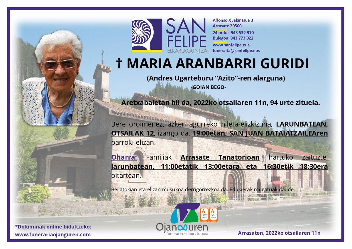 Maria Aranbarri Guridi