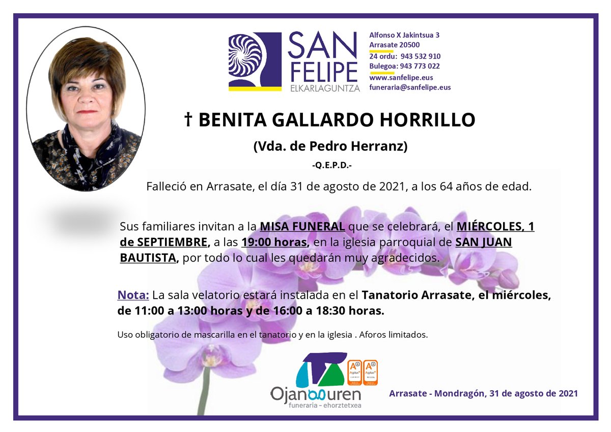 Benita Gallardo Horrillo