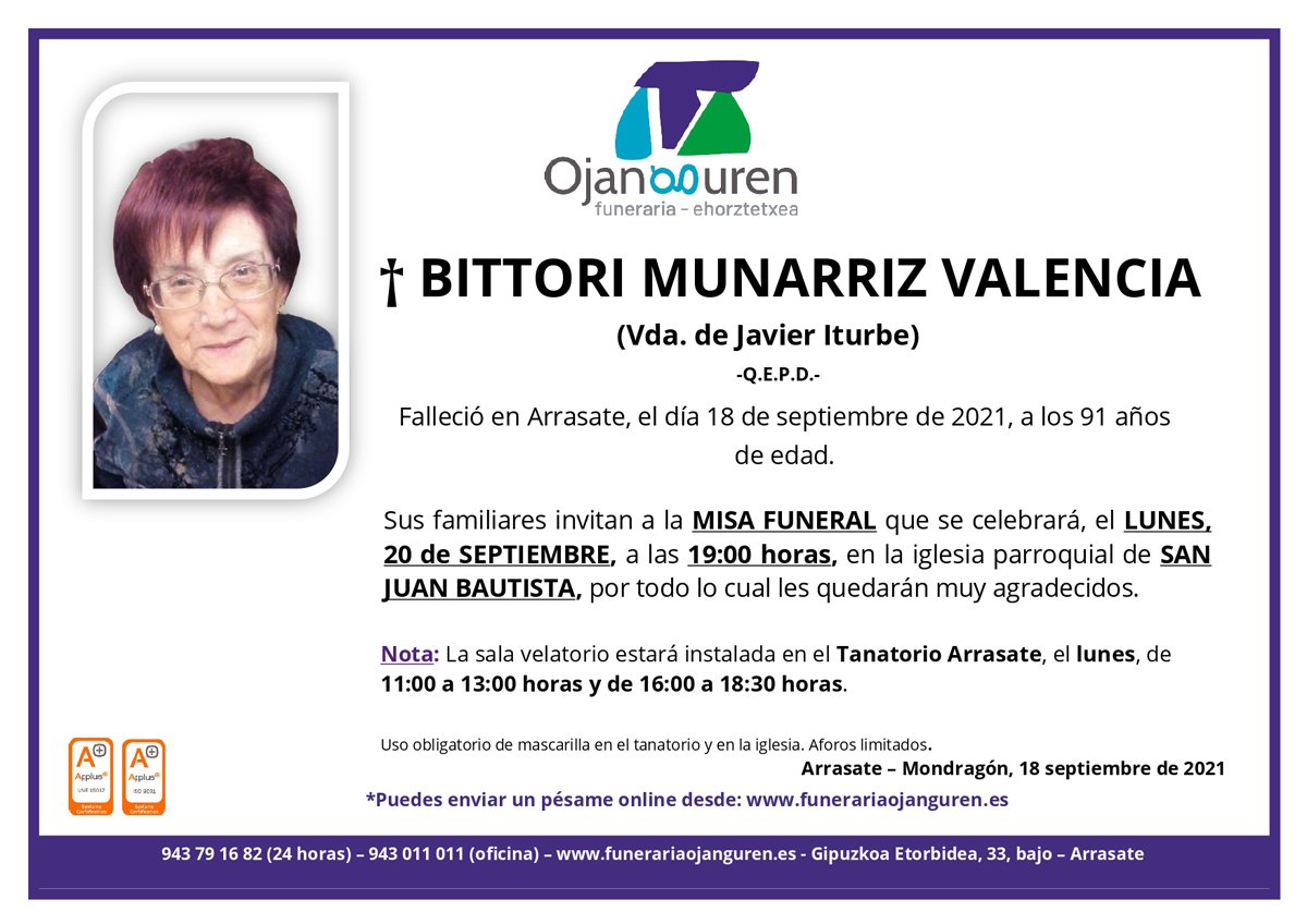 Bittori Munarriz Valencia