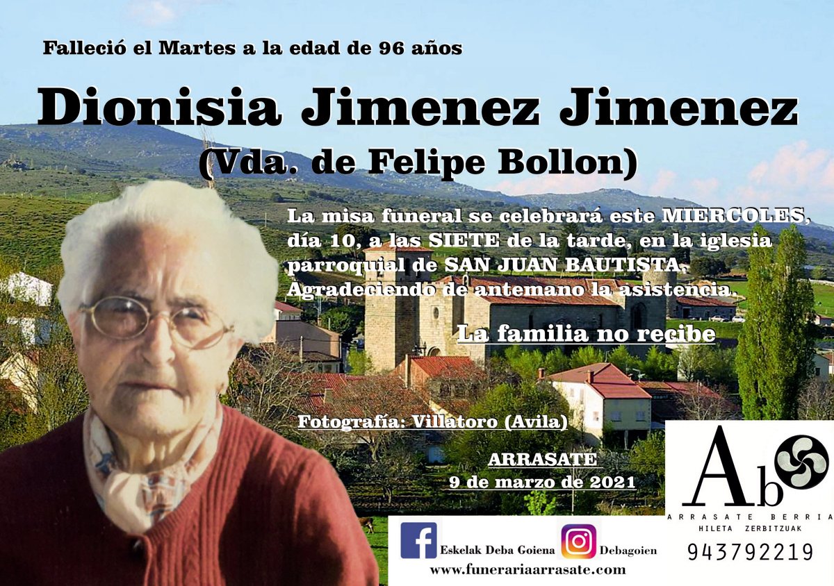 Dionisia Jimenez Jimenez