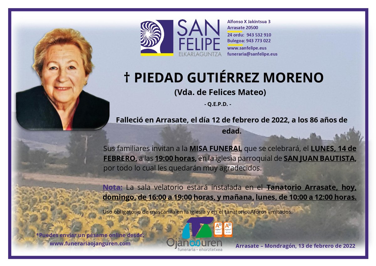 Piedad Gutiérrez Moreno