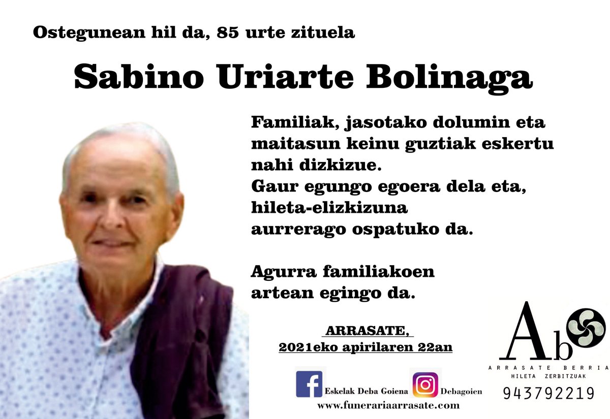 Sabino Uriarte Bolinaga