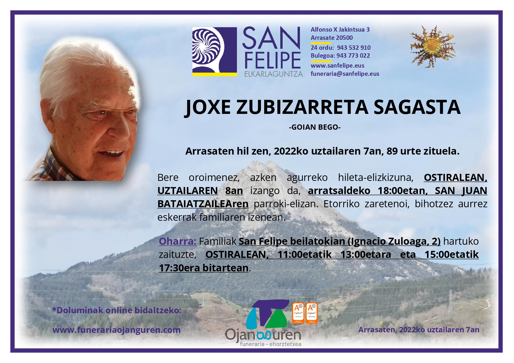 Joxe Zubizarreta Sagasta