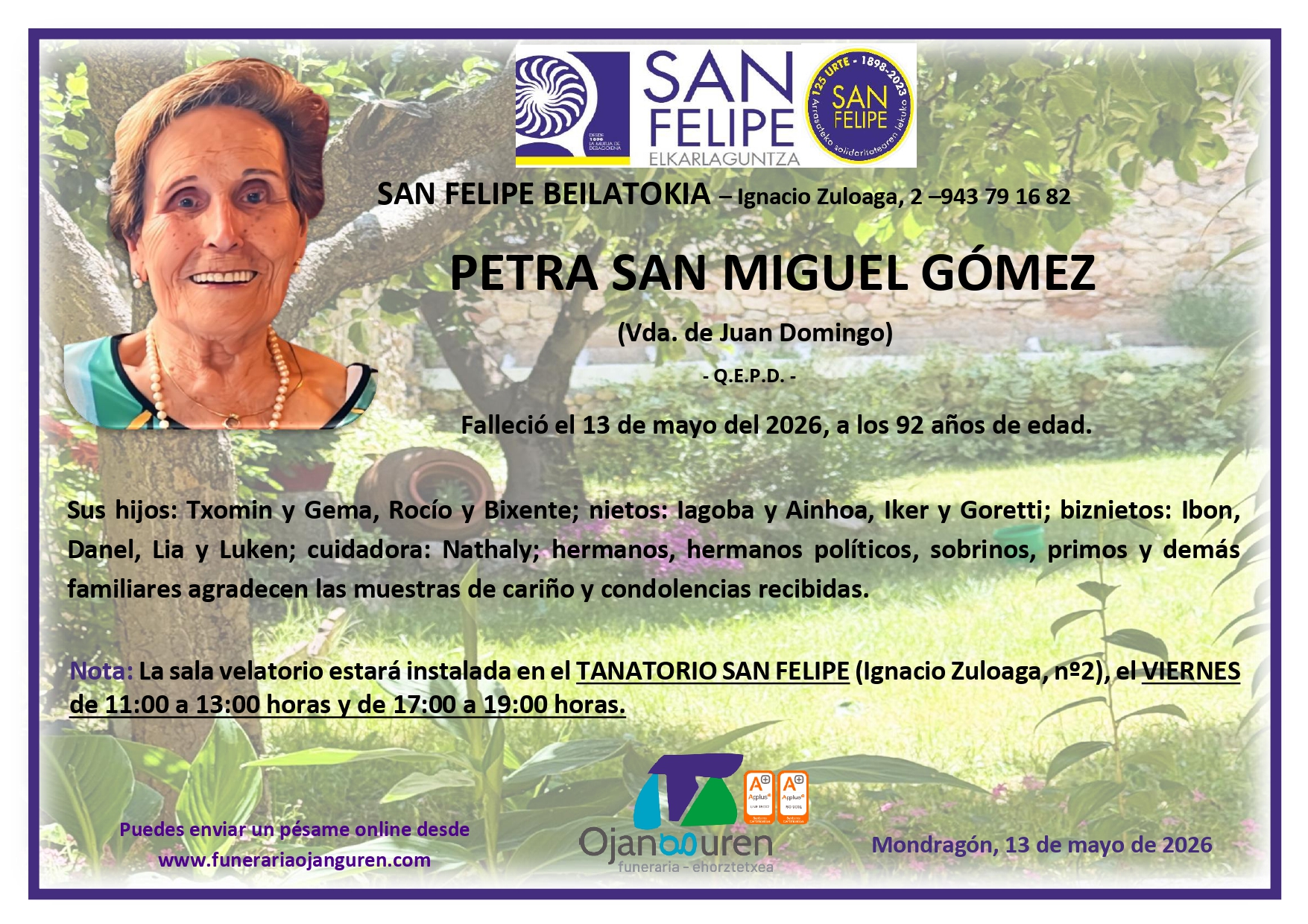 Petra San Miguel Gómez