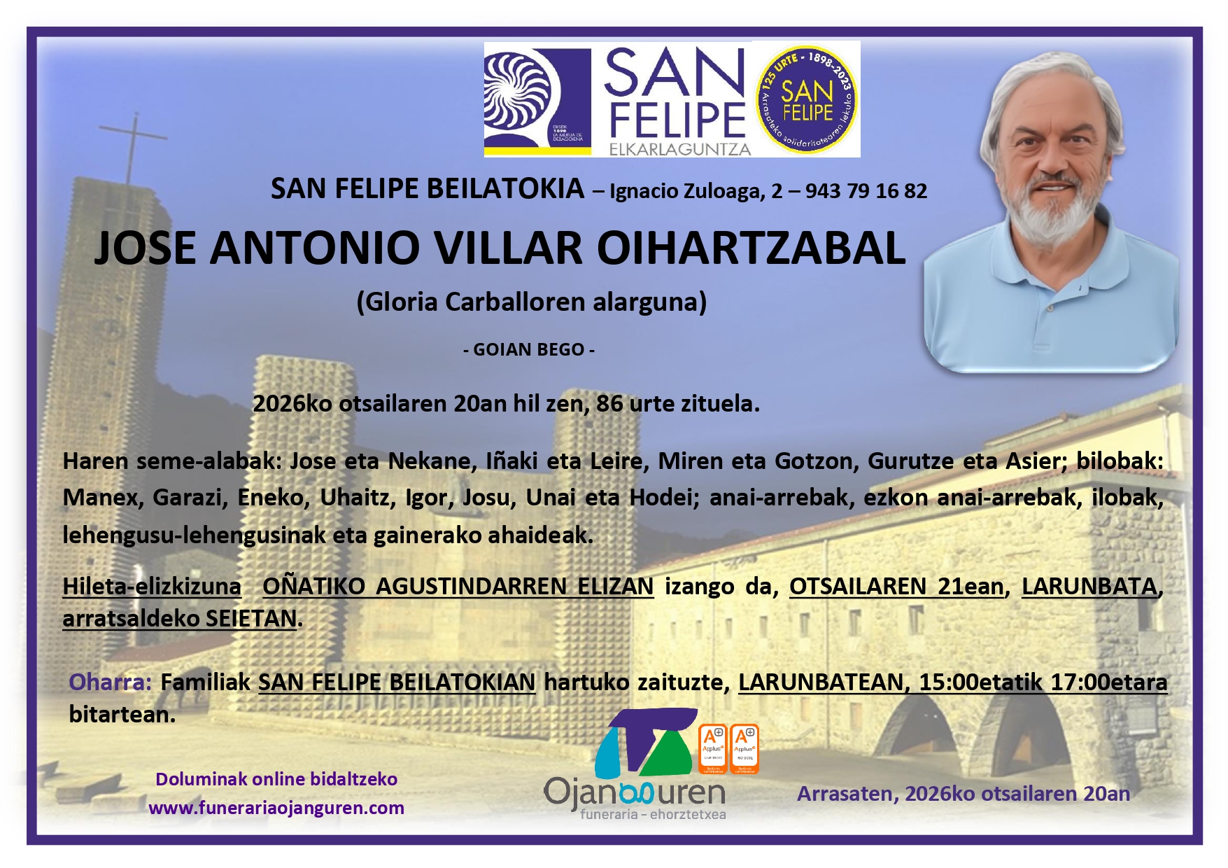 Jose Antonio Villar Oihartzabal