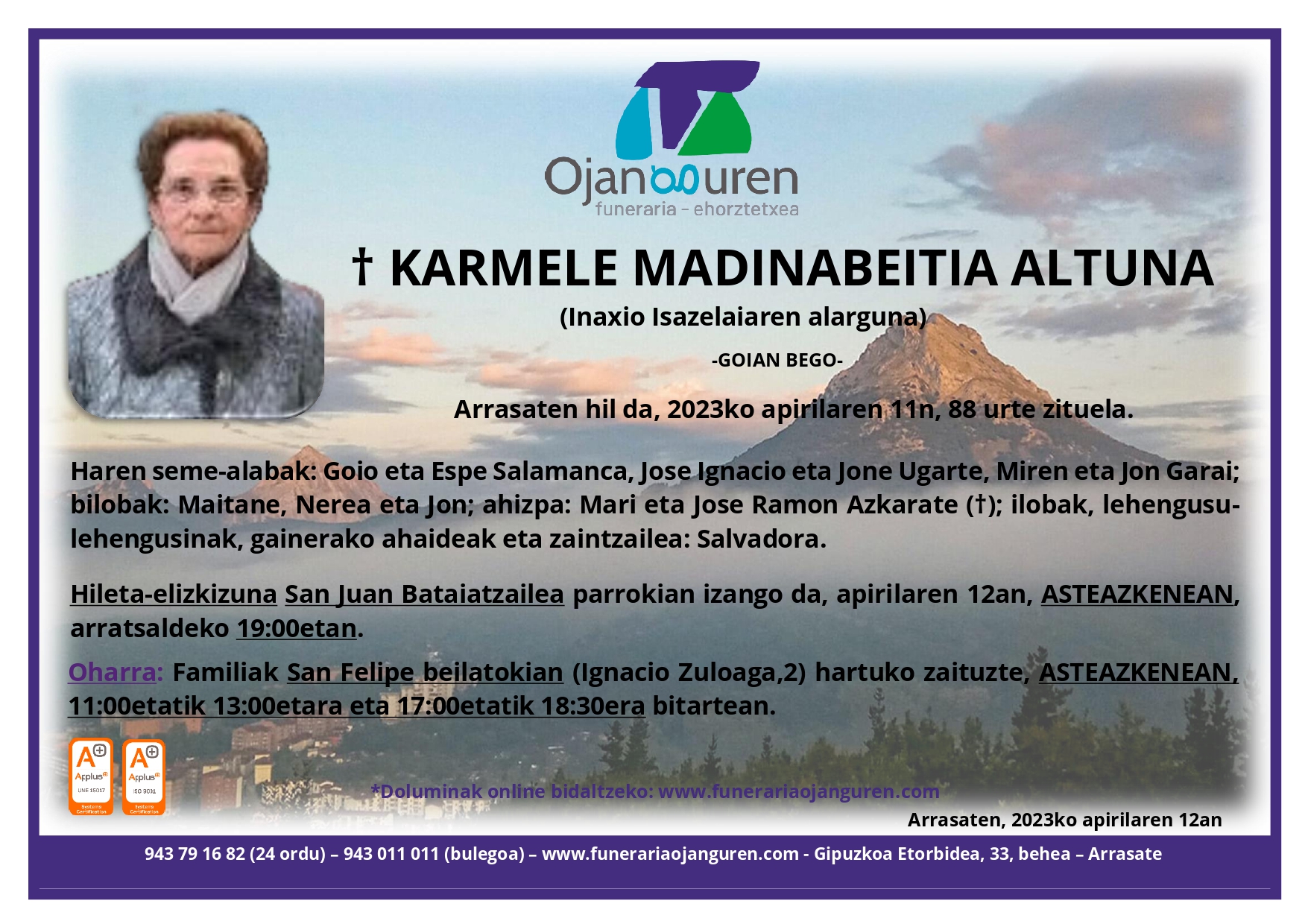 Karmele Madinabeitia Altuna