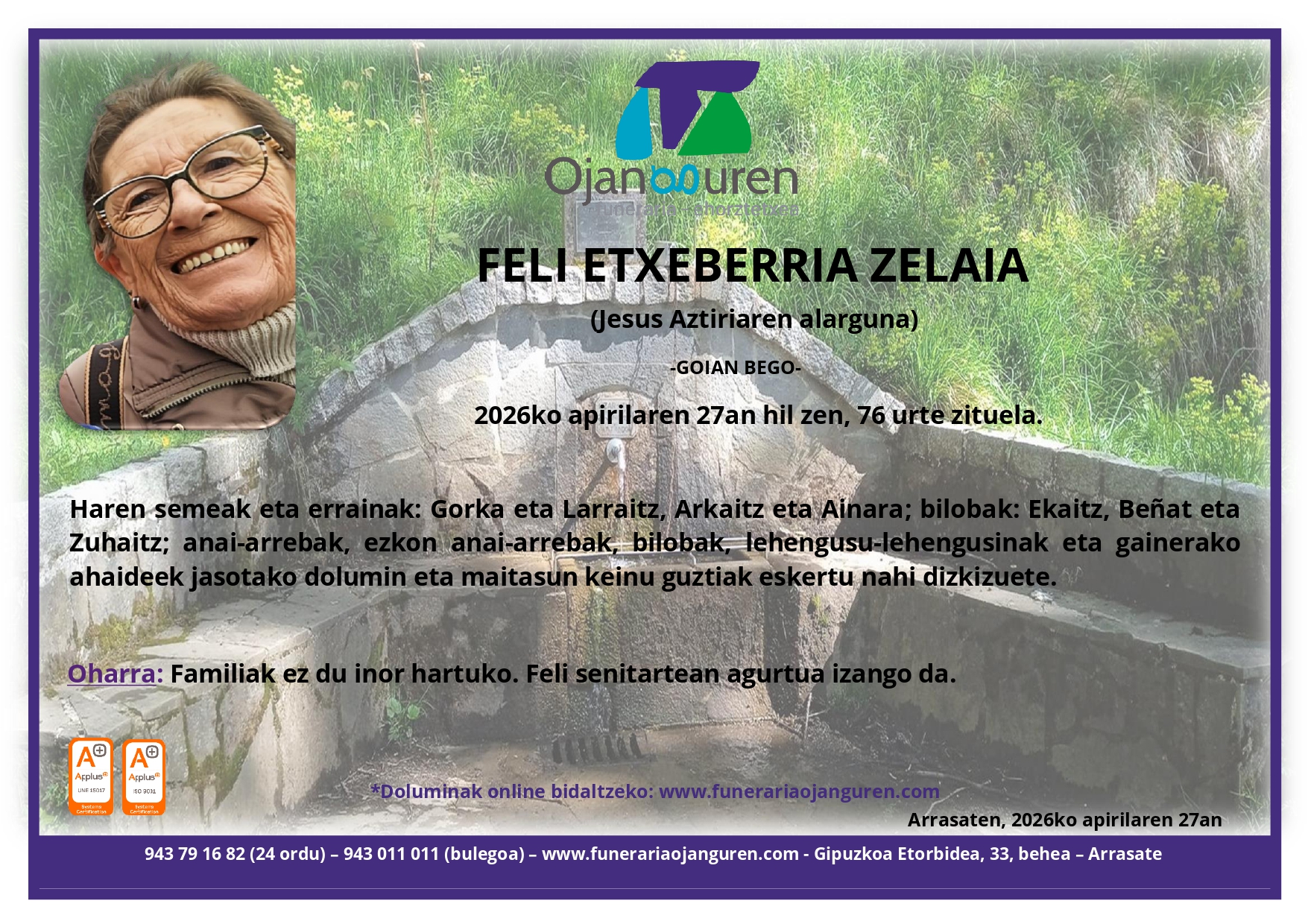 Feli Etxeberria Zelaia