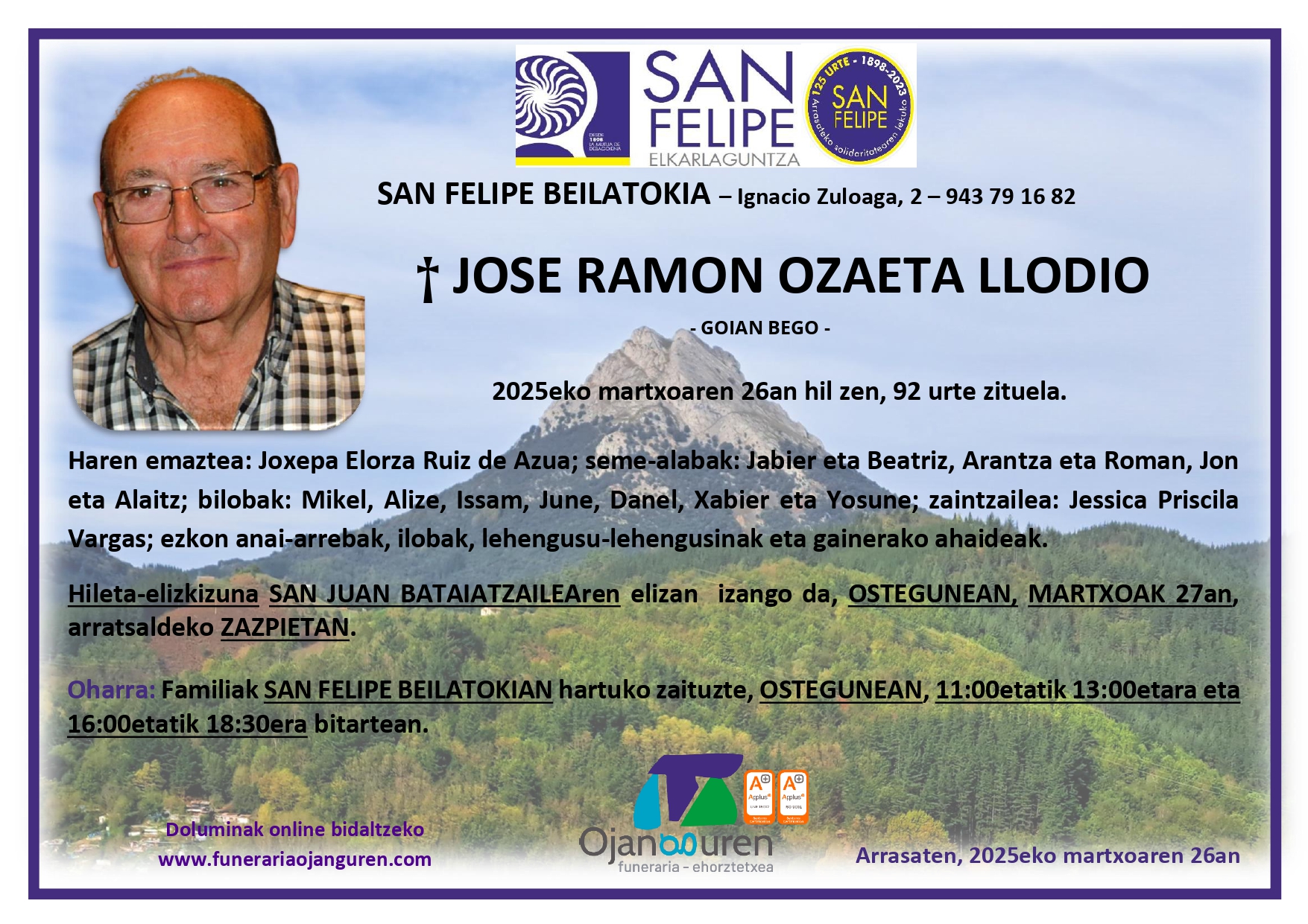 Jose Ramon Ozaeta Llodio