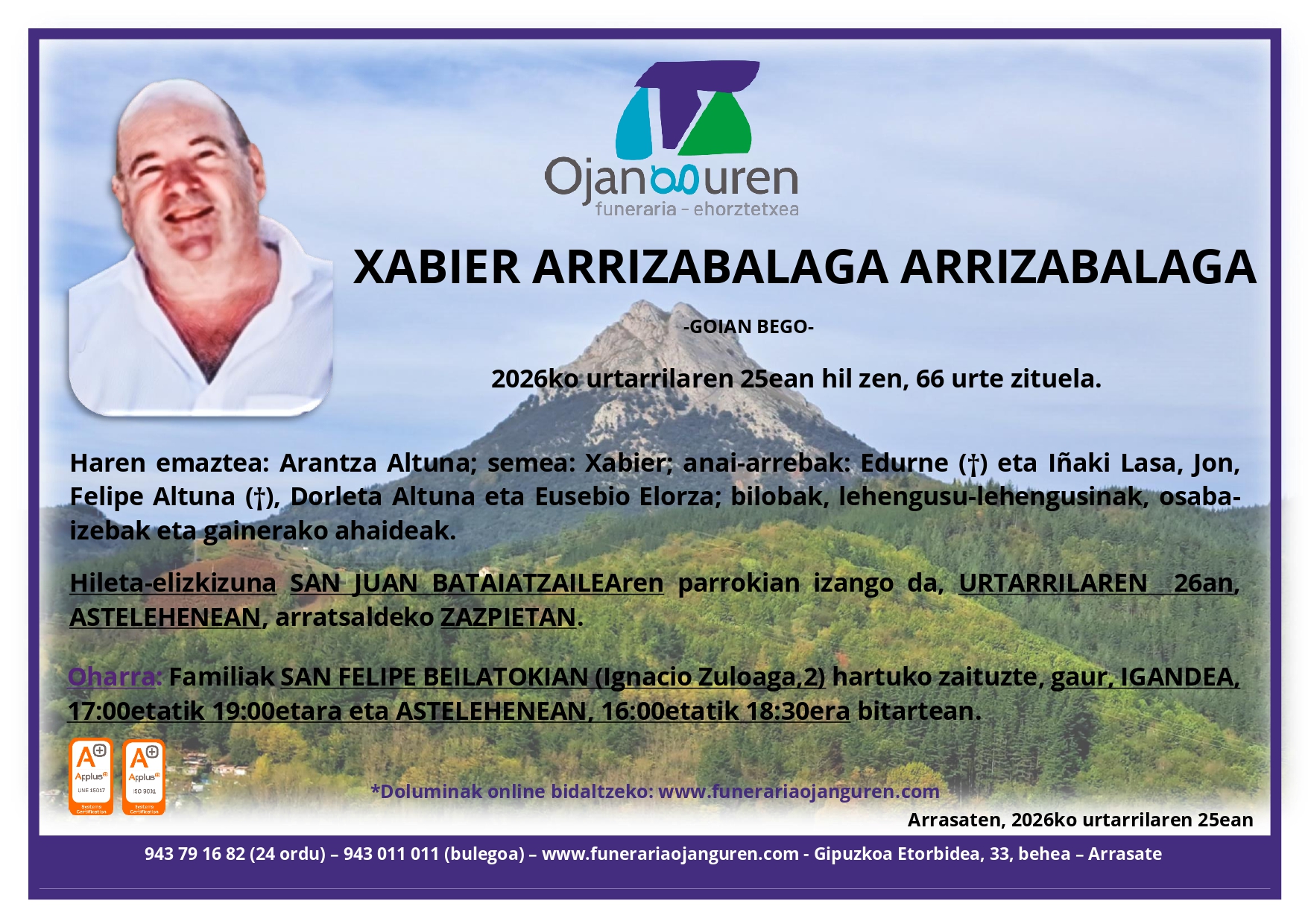 Xabier Arrizabalaga Arrizabalaga