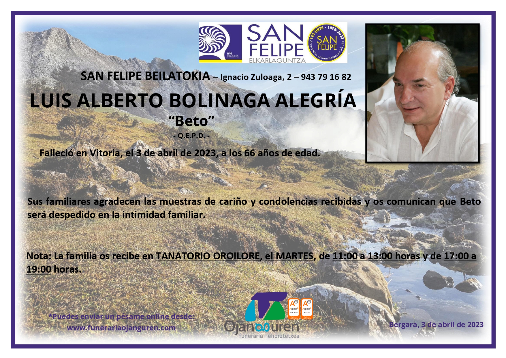 Luis Alberto Bolinaga Alegría