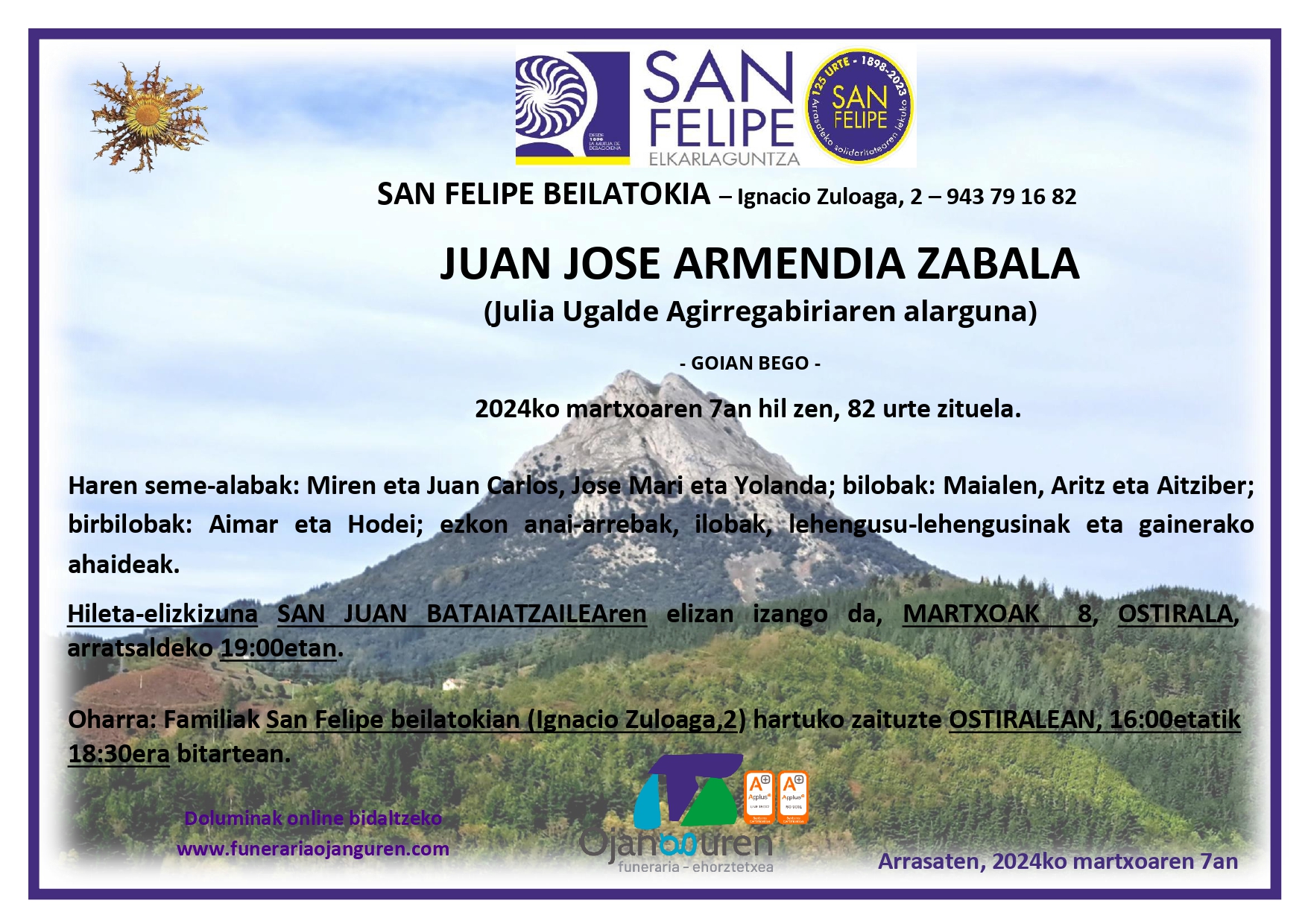 Juan Jose Armendia Zabala