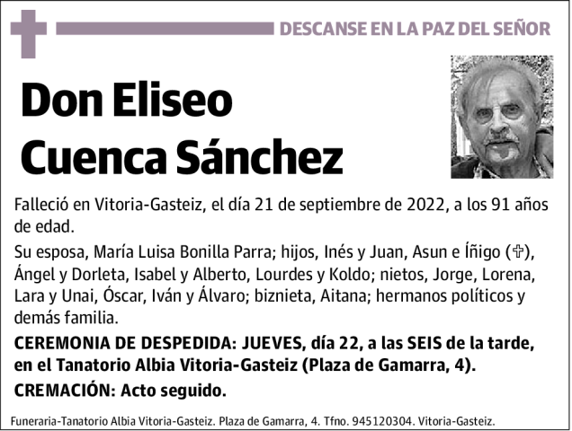 Eliseo Cuenca Sánchez