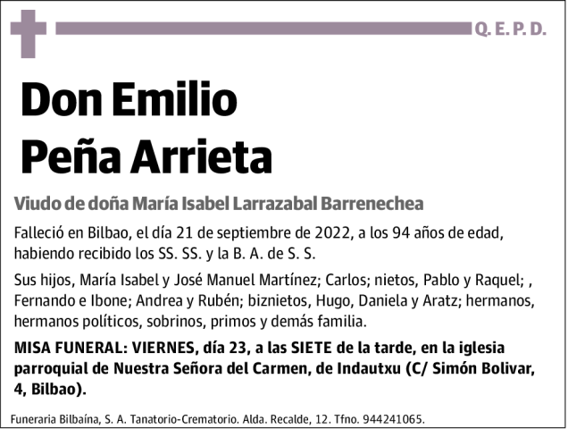 Emilio Peña Arrieta