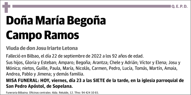 María Begoña Campo Ramos