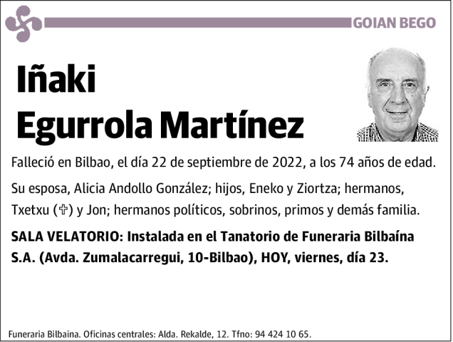 Iñaki Egurrola Martinez