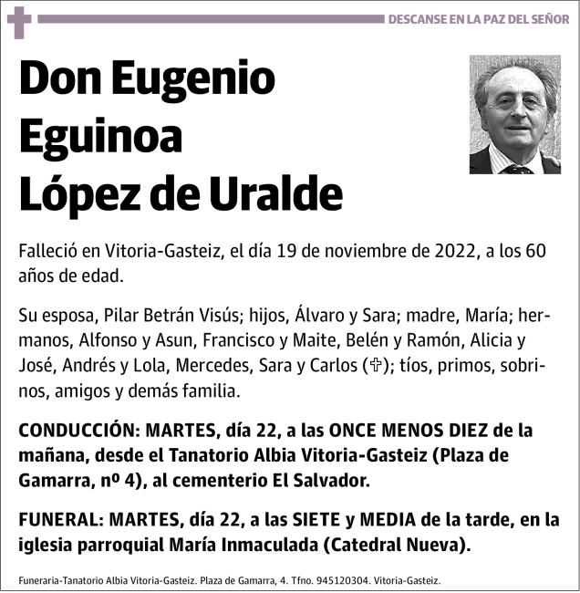 Eugenio Eguinoa López De Uralde
