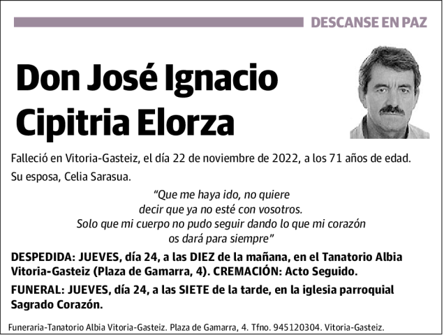 José Ignacio Cipitria Elorza