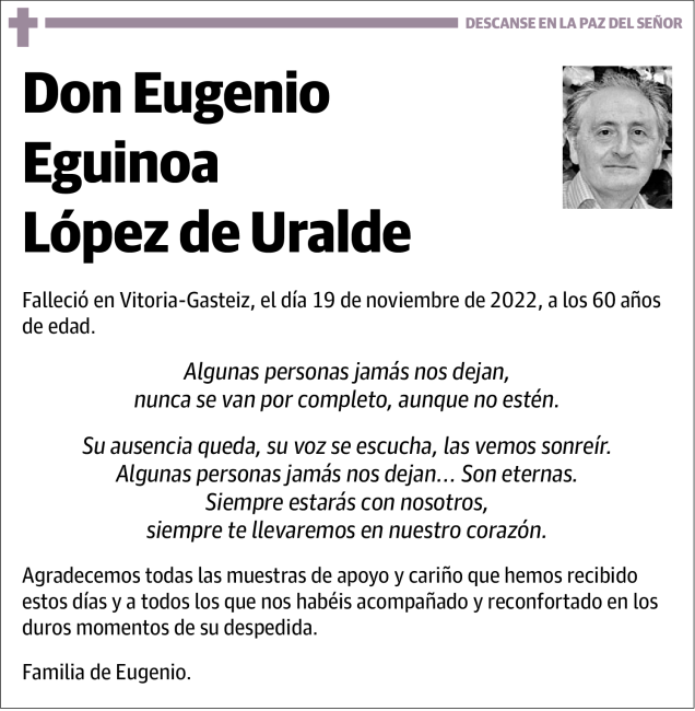 Eugenio Eguinoa López De Uralde