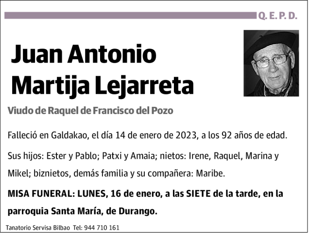 Juan Antonio Martija Lejarreta