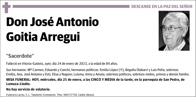 José Antonio Goitia Arregui