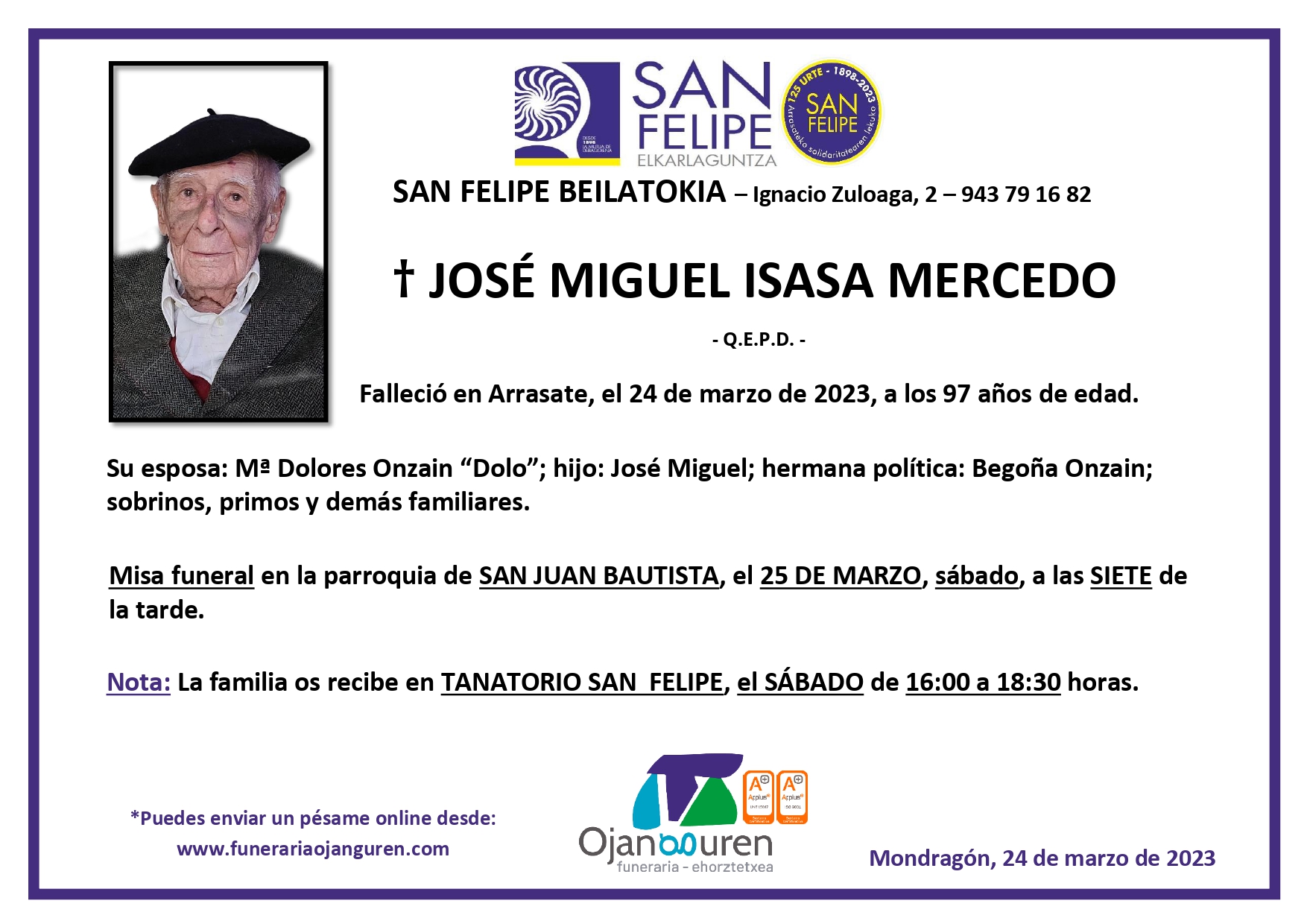 José Miguel Isasa Mercedo