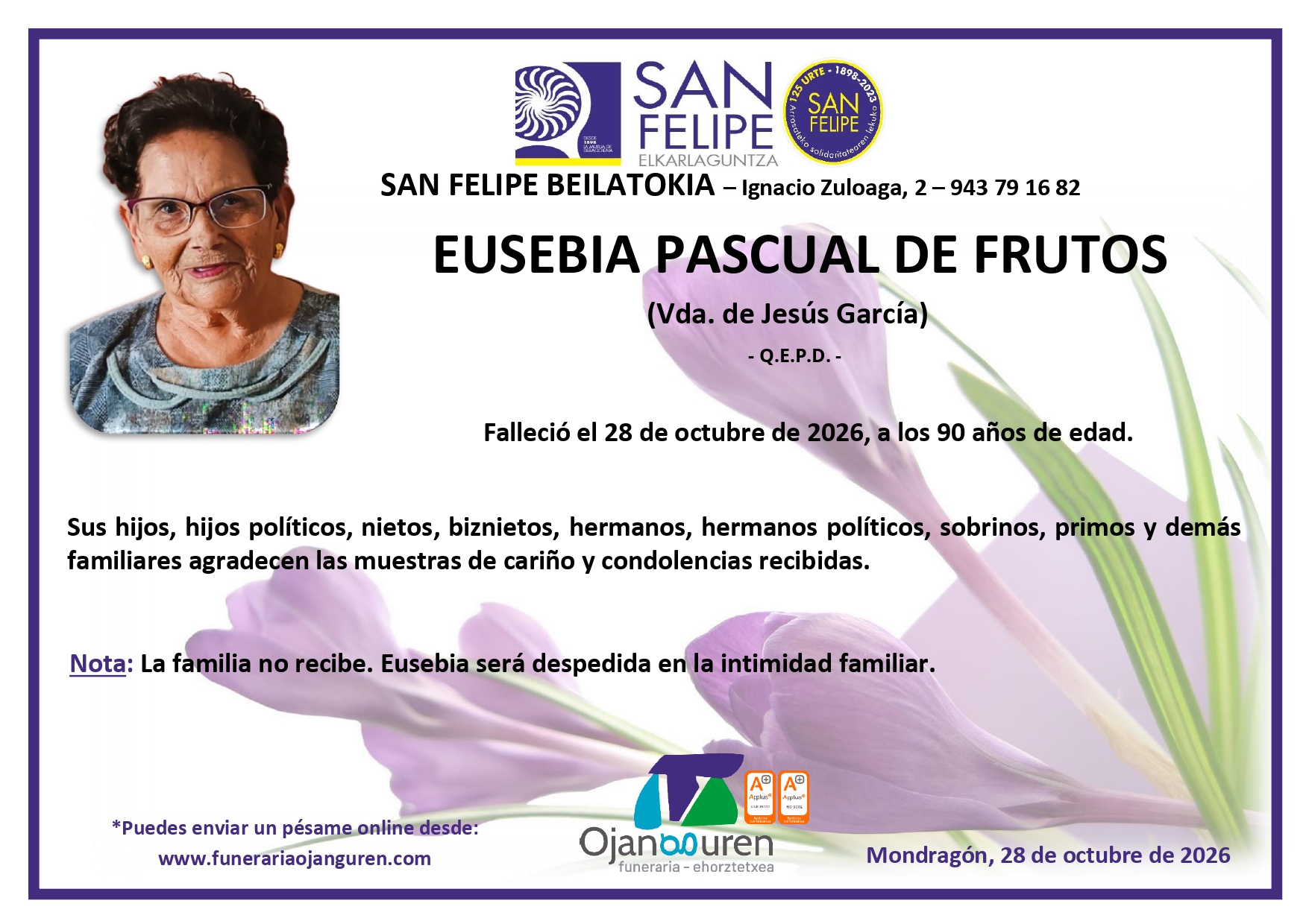 Eusebia Pascual De Frutos