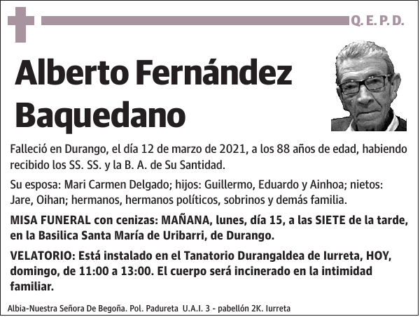 Alberto Fernández Baquedano