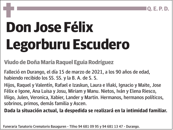 Jose Félix Legorburu Escudero