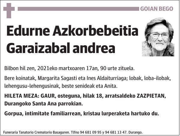 Edurne Azkorbebeitia Garaizabal