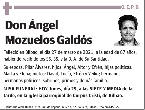 Ángel Mozuelos Galdós