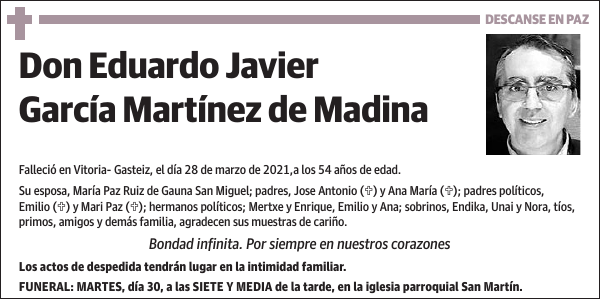 Eduardo Javier García Martínez De Madina