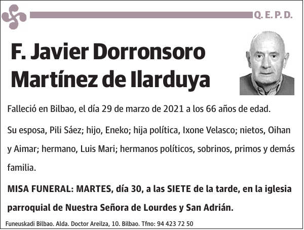 F. Javier Dorronsoro Martinez De Ilarduya