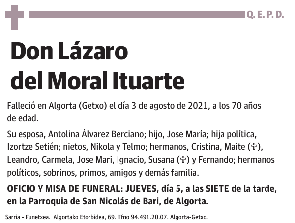 Lázaro Del Moral Ituarte