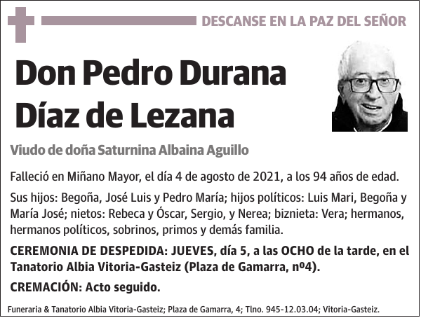 Pedro Durana Díaz De Lezana