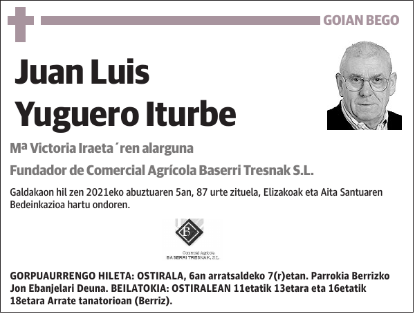 Juan Luis Yuguero Iturbe M