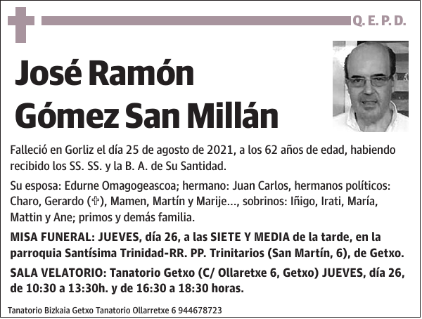 José Ramón Gómez San Millán