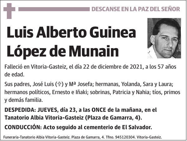 Luis Alberto Guinea López De Munain