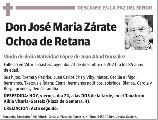 José María Zárate Ochoa De Retana
