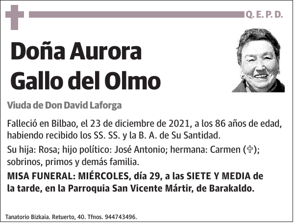 Aurora Gallo Del Olmo