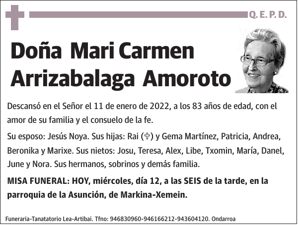 Mari Carmen Arrizabalaga Amoroto