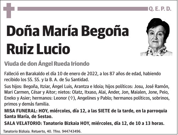 Maria Begoña Ruiz Lucio